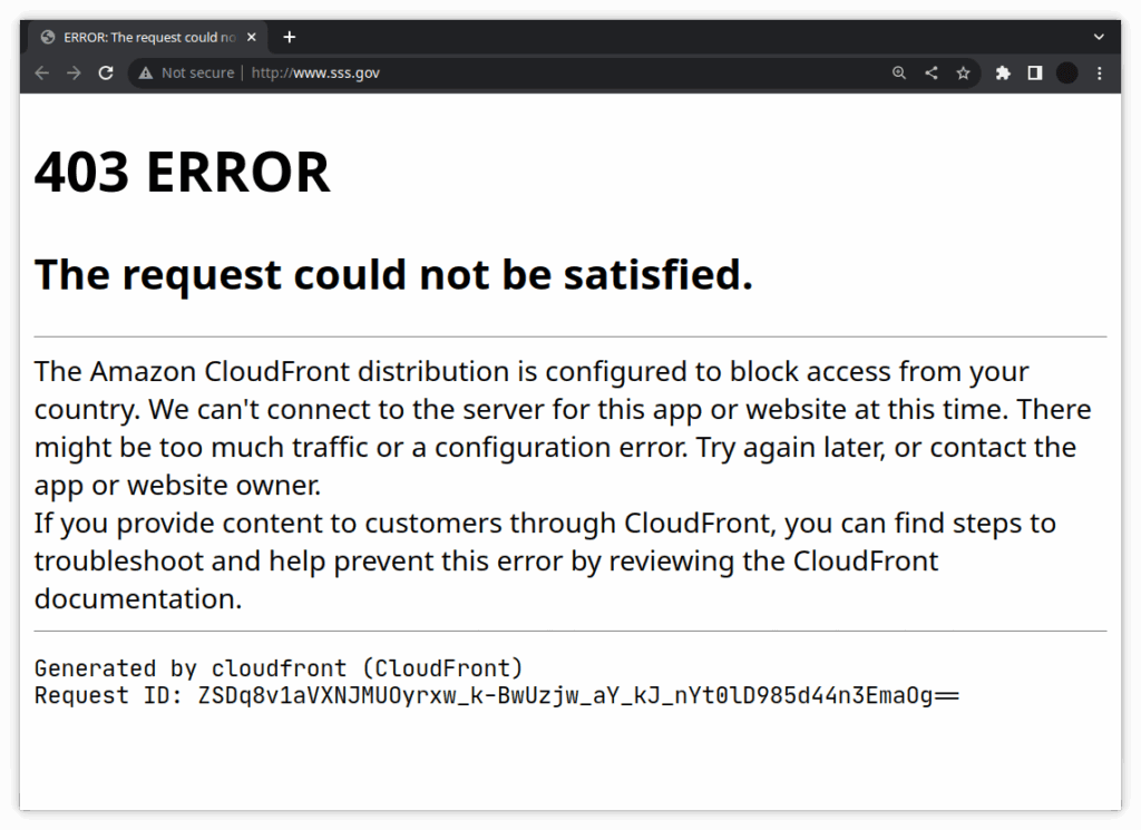 403 error