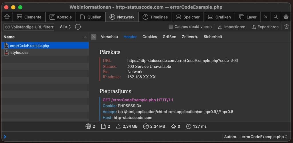 HTTP 503