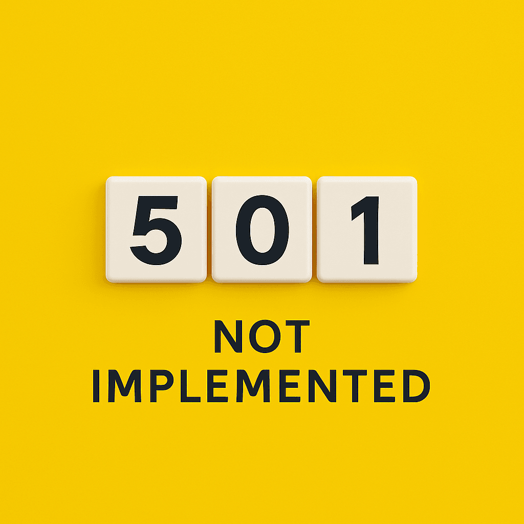 501 not implemented