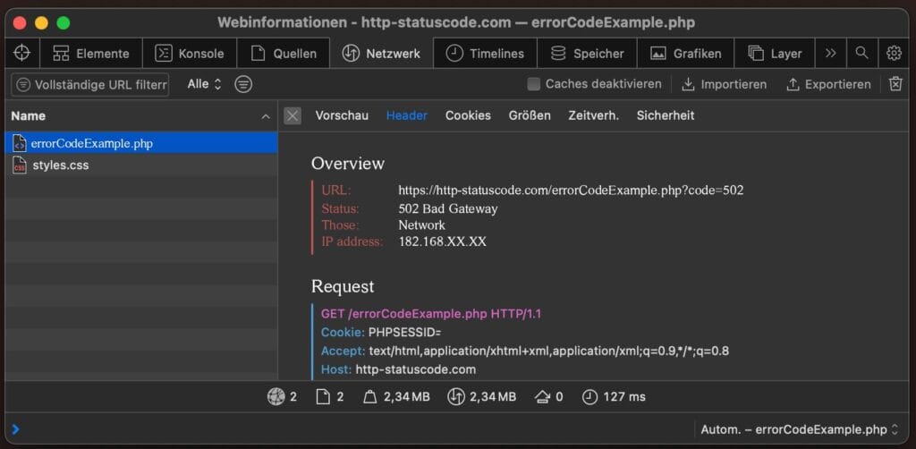 HTTP 502